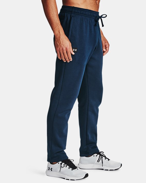 Men's UA Rival Fleece Pants, Navy, pdpMainDesktop image number 2